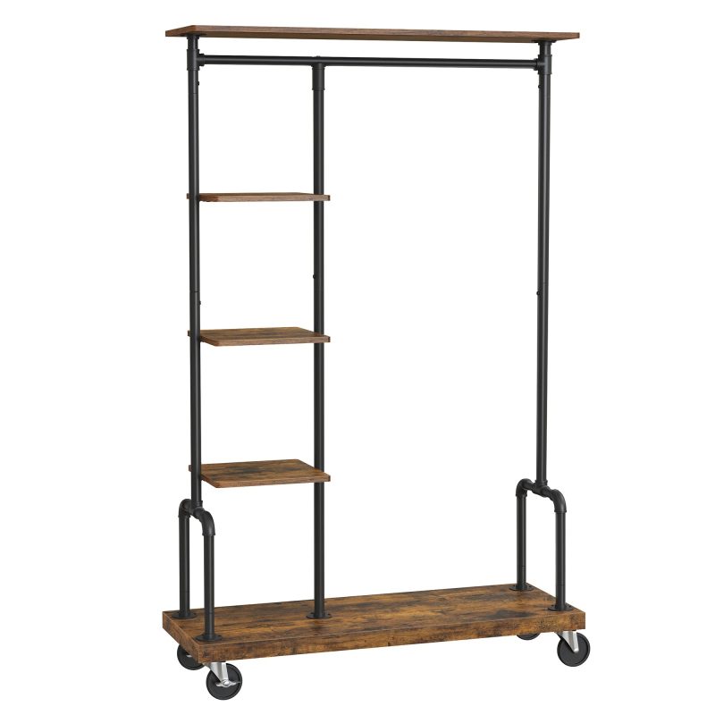 colgador de ropa metalico con ruedas jpg