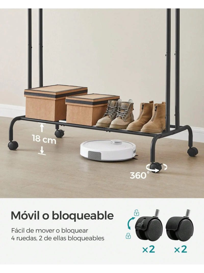 colgador de ropa portatil con ruedas 2 jpg