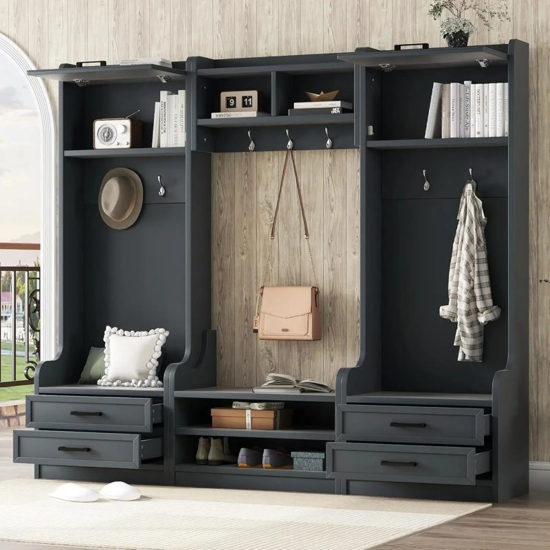 muebles de entrada con perchero 2 jpg