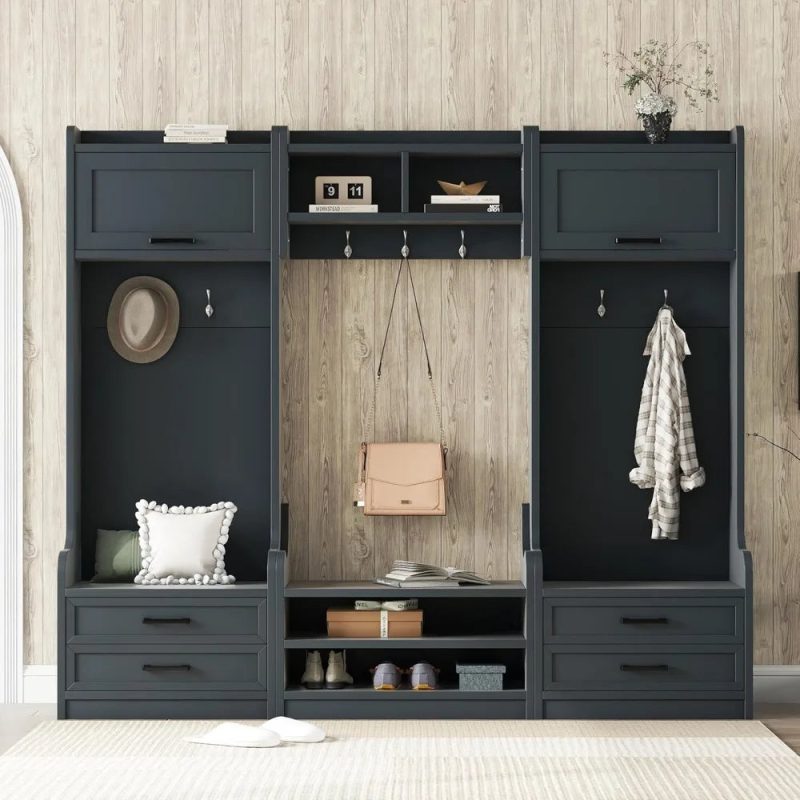 muebles de entrada con perchero 3 jpg