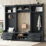 muebles de entrada con perchero 4 jpg