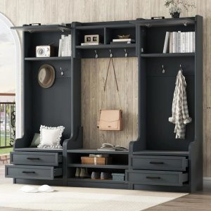 muebles de entrada con perchero 4 jpg