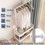 percheros de metal para ropa con ruedas 2 jpg