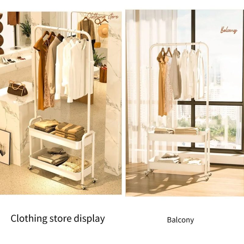percheros de metal para ropa con ruedas 4 jpg