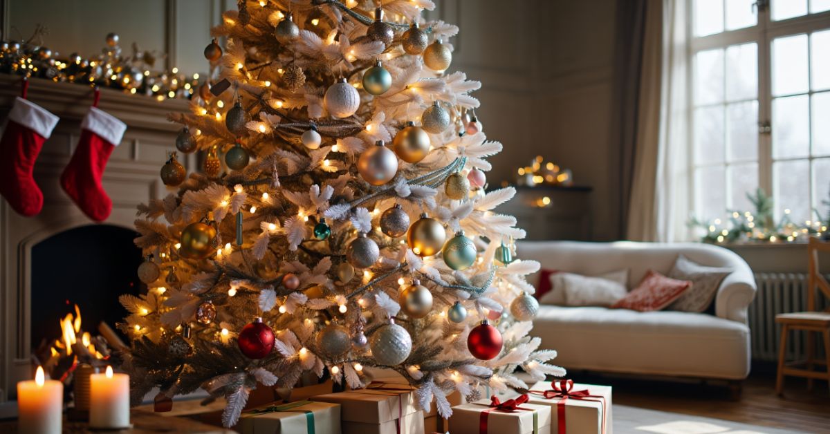 Cómo decorar árboles de navidad blancos