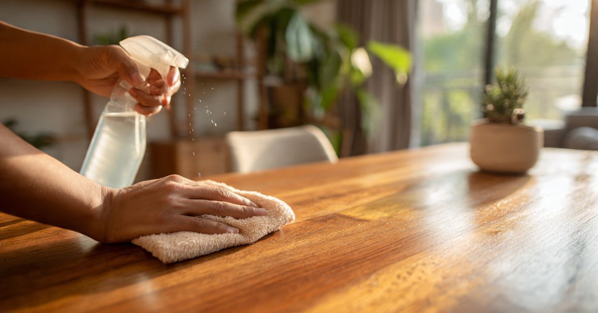 Cómo desinfectar muebles de madera