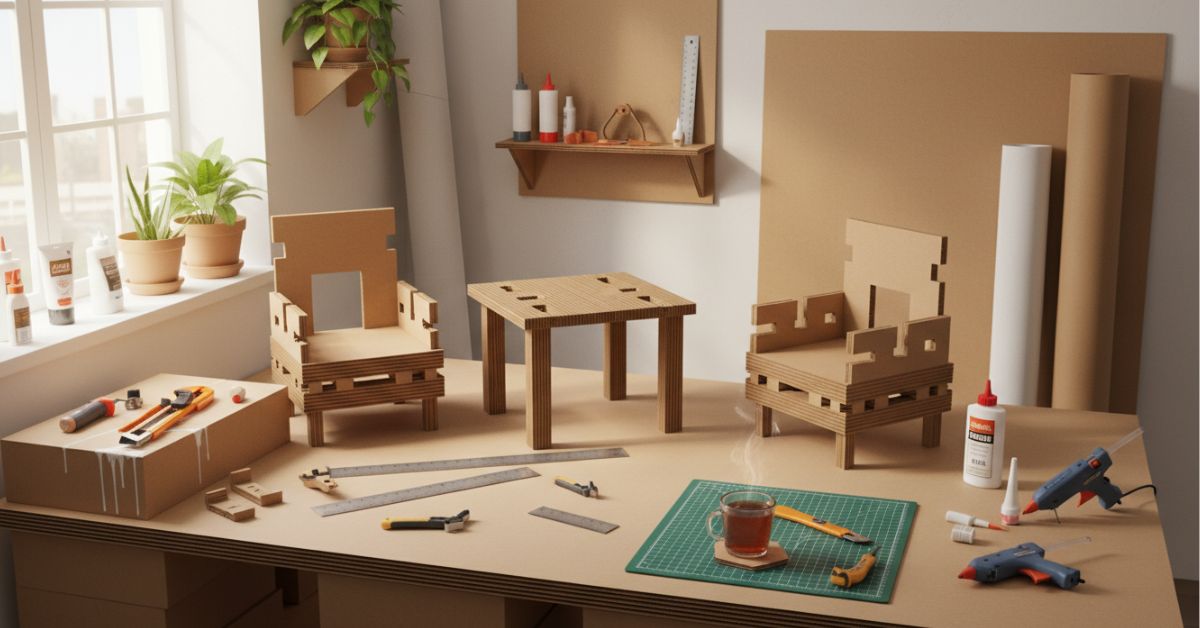 Cómo hacer un mueble de cartón