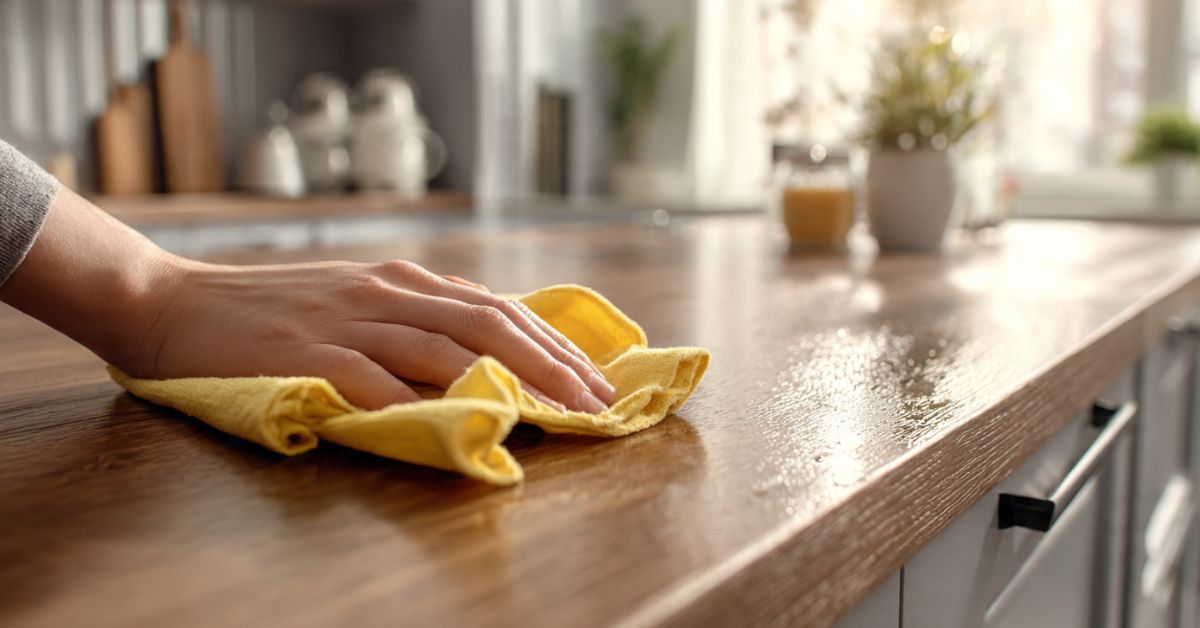 Cómo limpiar muebles de cocina de madera sin dañar el barniz