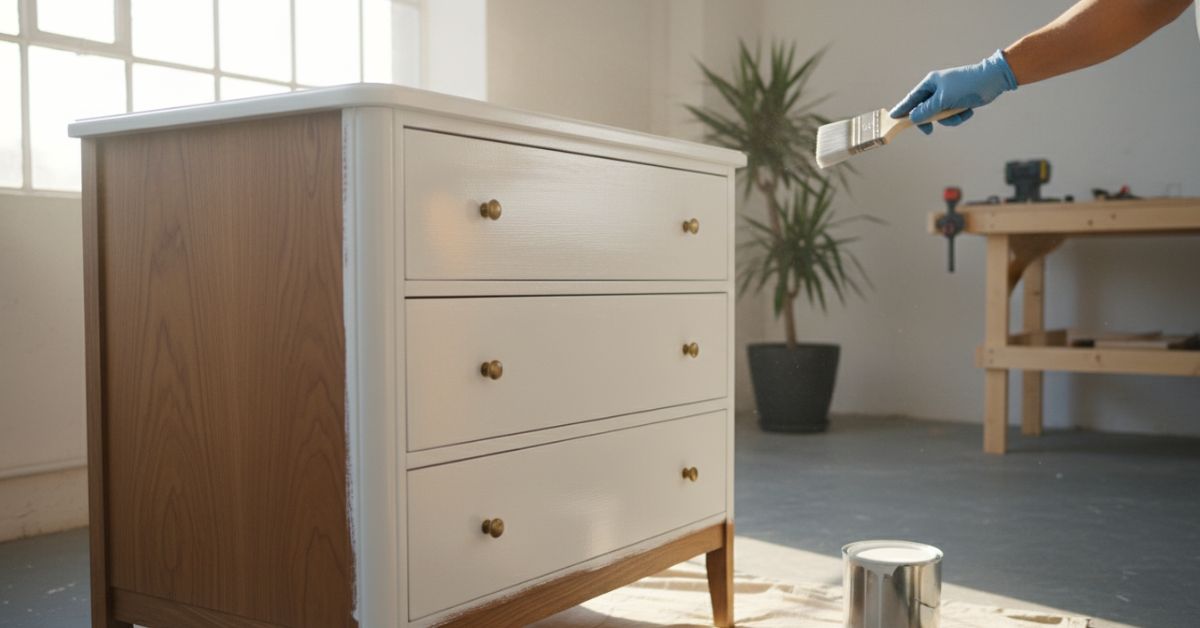 Cómo pintar un mueble de madera en blanco