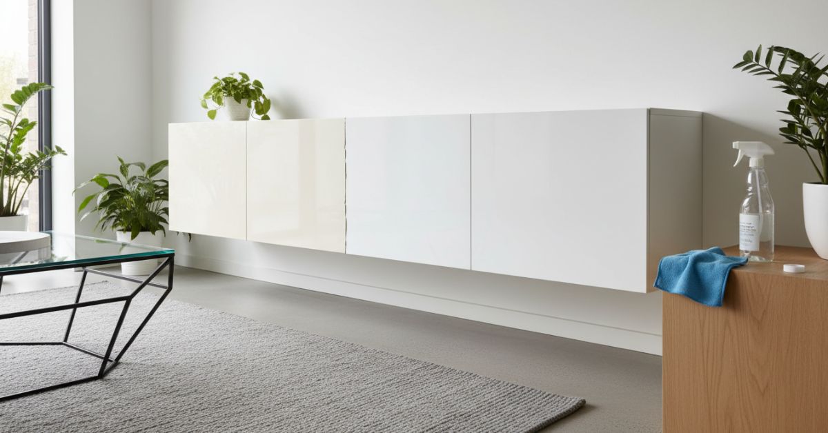 Cómo quitar el color amarillo de muebles blancos