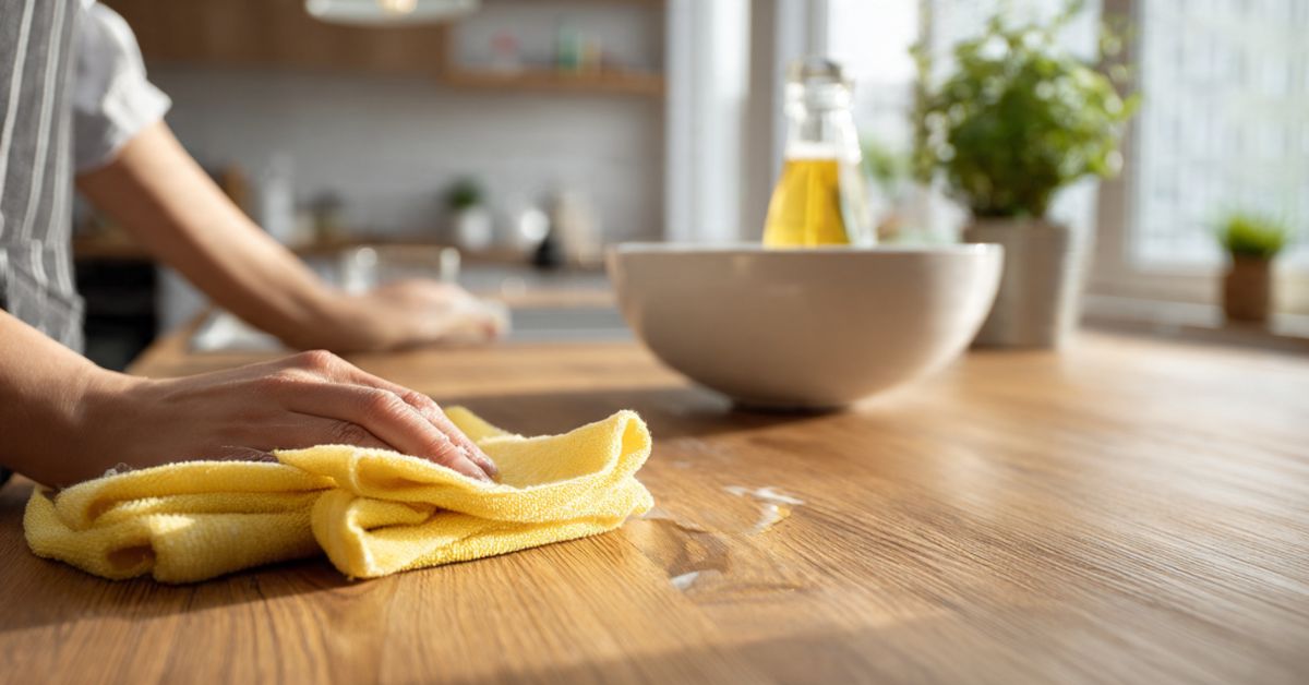 Con qué limpiar los muebles de cocina de madera