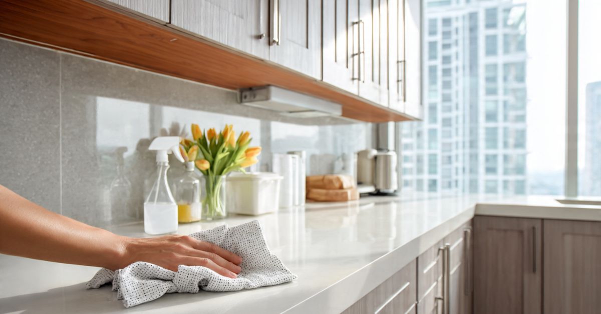 Con qué limpiar los muebles de cocina