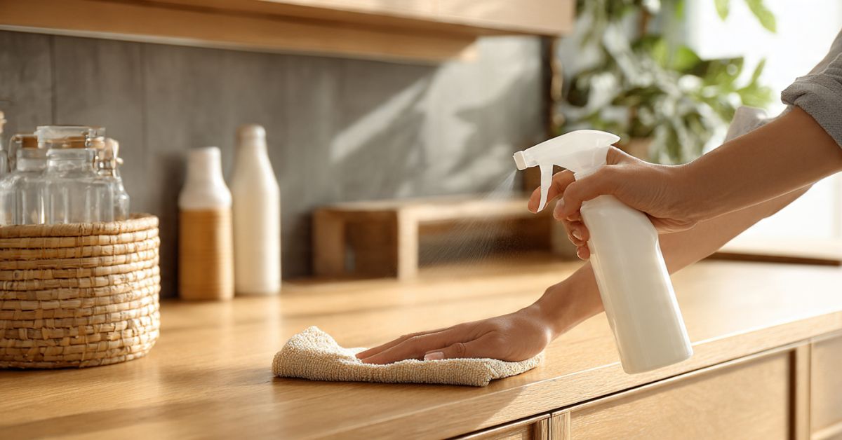 Con qué producto limpiar los muebles de cocina