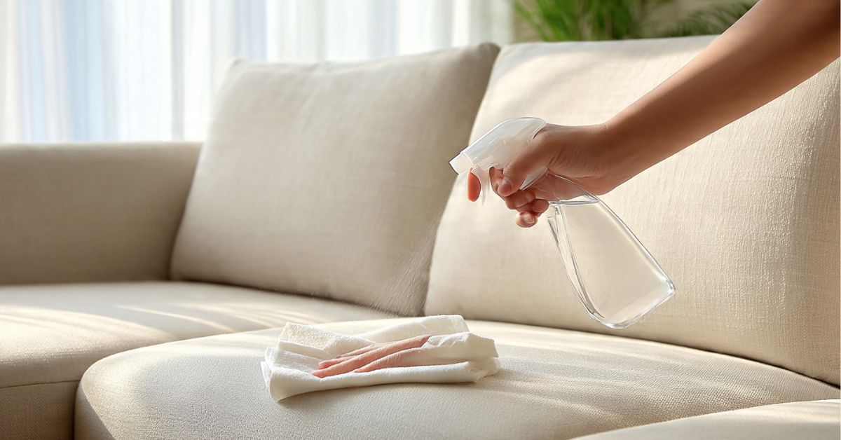 Con qué se limpian los muebles de tela