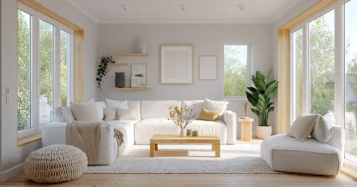 De qué color pintar el salón con muebles blancos
