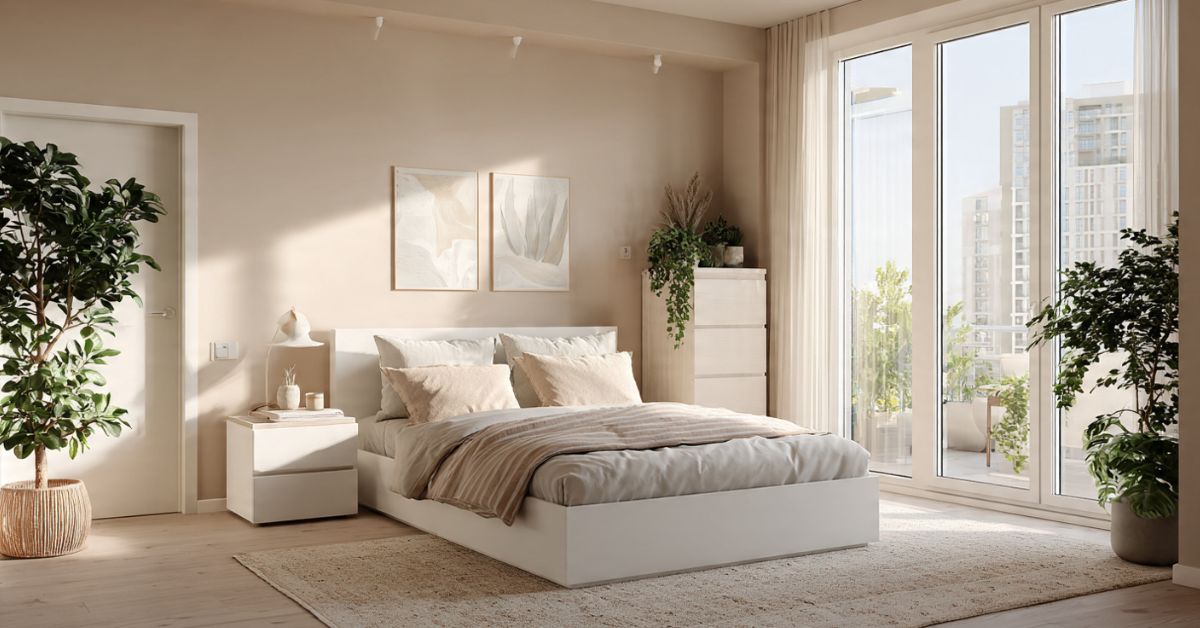 De qué color pintar un dormitorio con muebles blancos