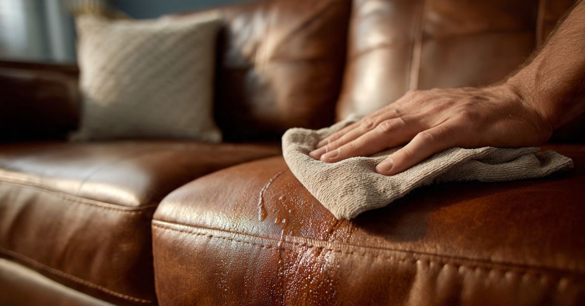 Para limpiar muebles de cuero