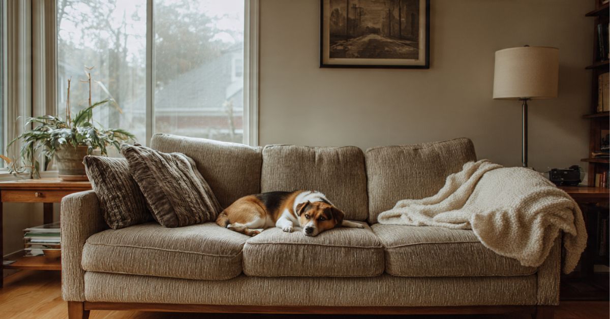 Por qué mi perro se restriega en los muebles