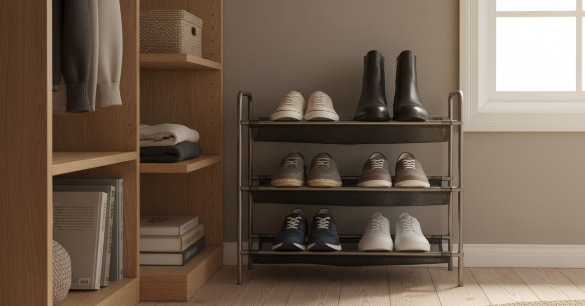 Cómo organizar zapatos en poco espacio
