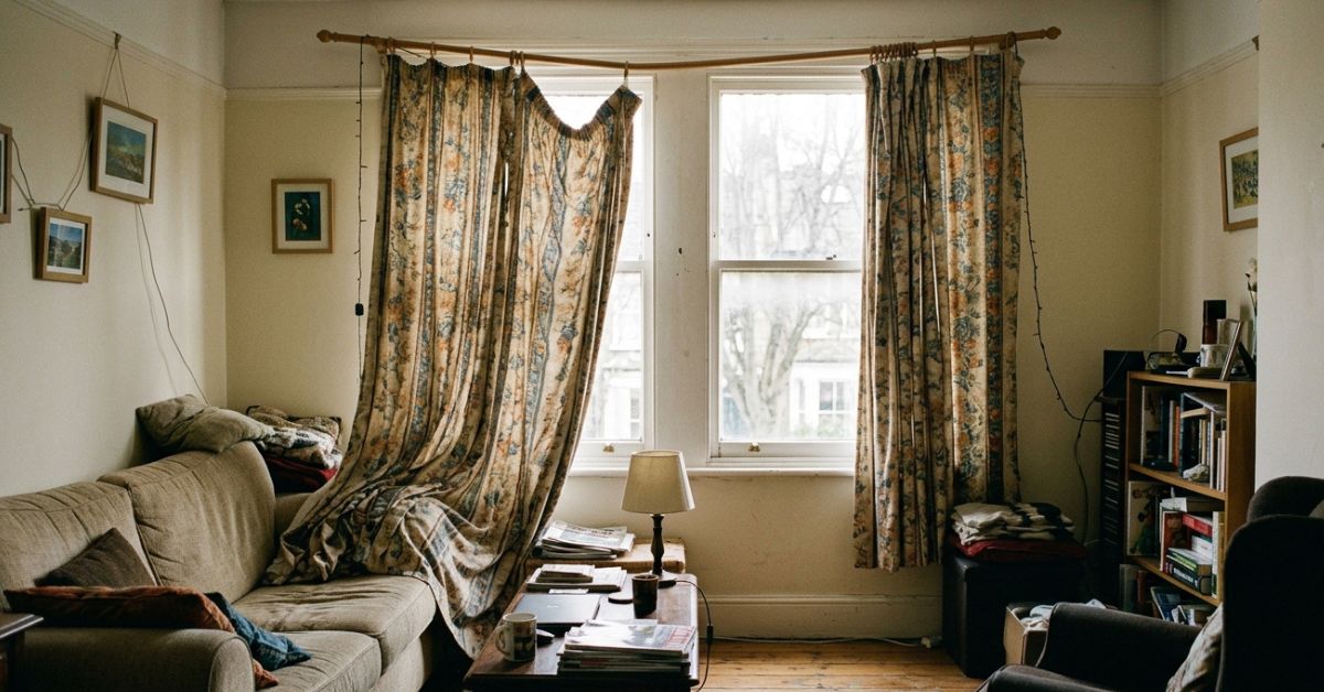 El error al colgar las cortinas que hace que tu salón parezca mucho más pequeño