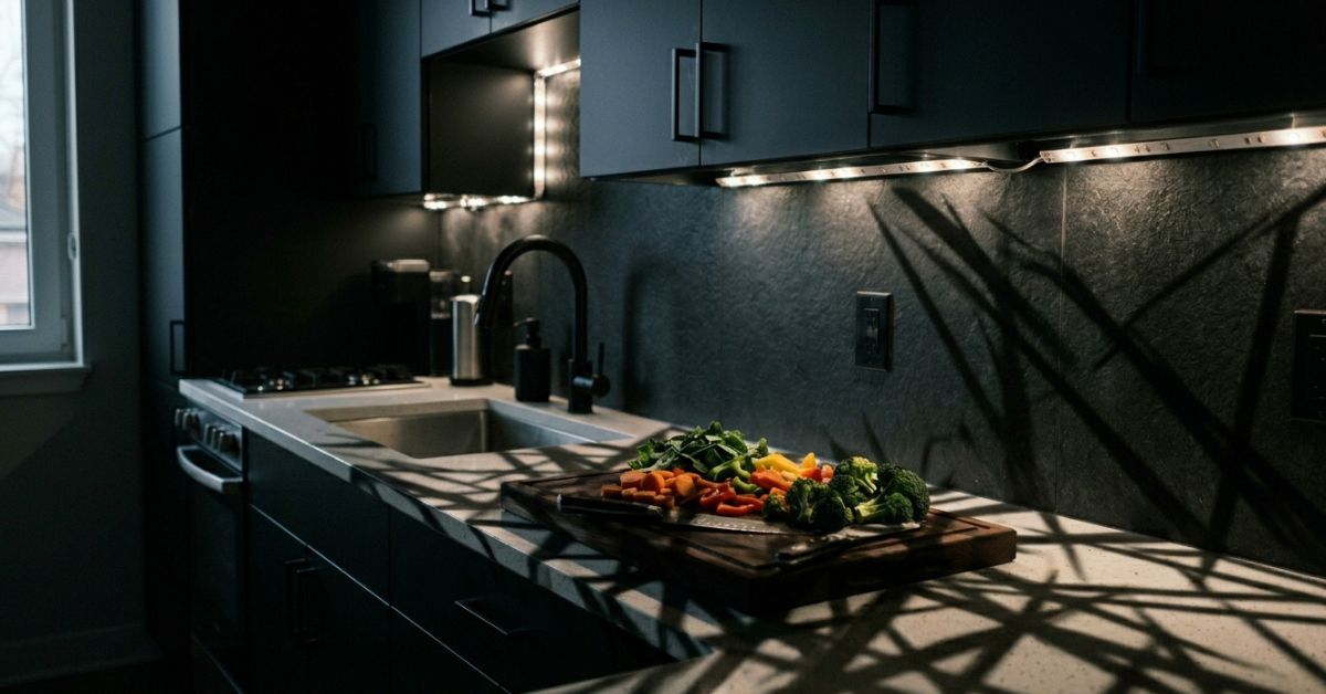Home 24 El error al colocar las luces LED en la cocina que crea sombras molestas sobre la encimera