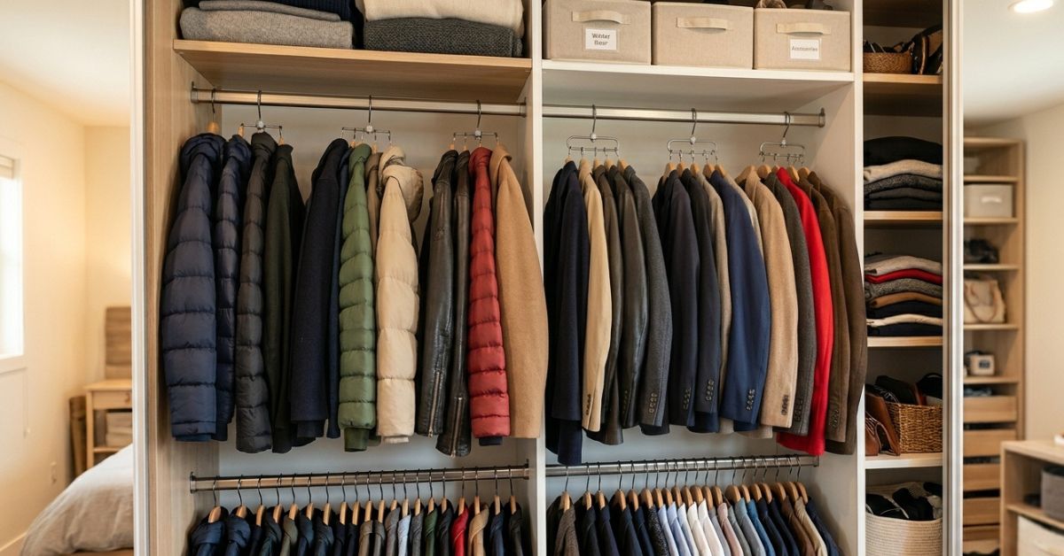 El truco de la percha giratoria para meter 10 chaquetas donde antes solo cabían 3