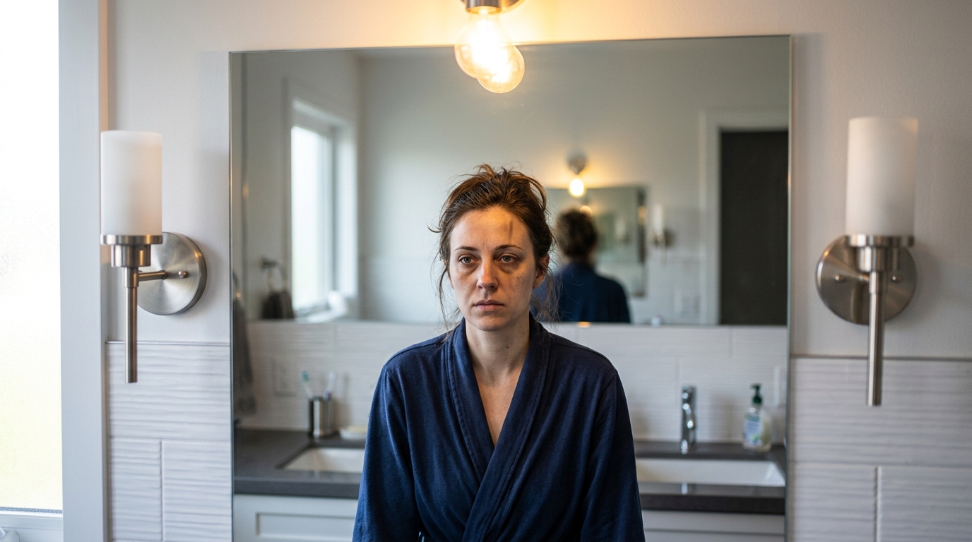 El error de iluminación en el espejo del baño que te hace ver peor cara por la mañana