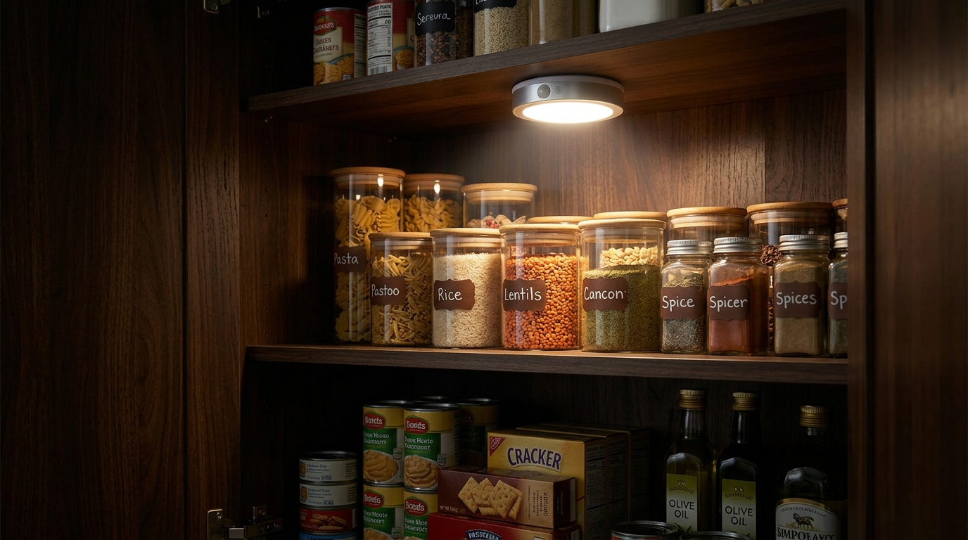 Despensa a oscuras: las luces de pegatina con sensor que cambian tu cocina por 3 euros 4 Despensa a oscuras: las luces de pegatina con sensor que cambian tu cocina por 3 euros