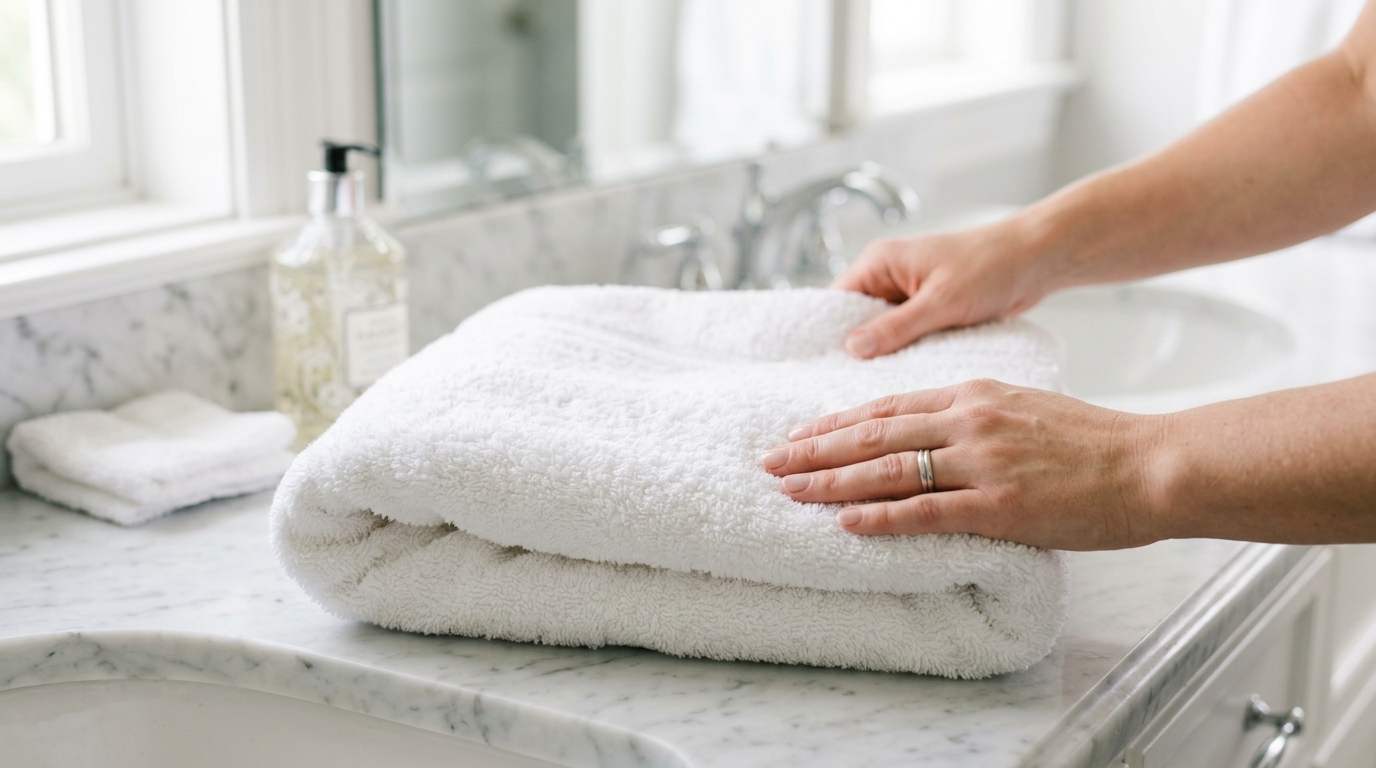 El ingrediente que elimina las manchas de tinte de pelo de las toallas del baño 10 El ingrediente que elimina las manchas de tinte de pelo de las toallas del baño