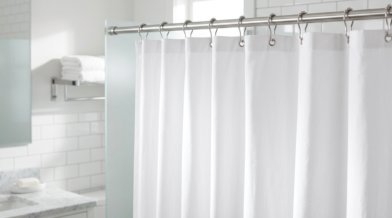 Cortinas de baño con moho: el truco de la lavadora con sal que las deja blancas
