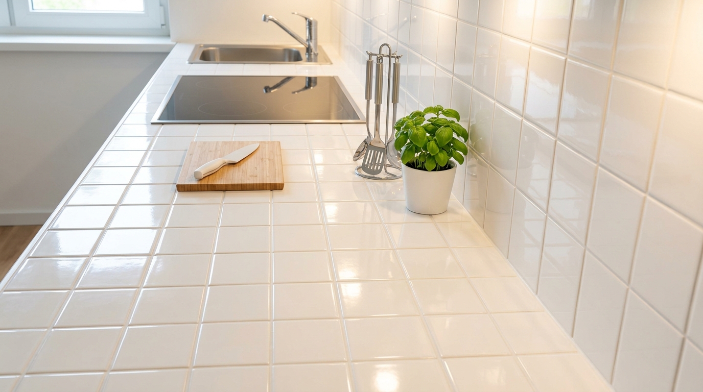 Azulejos de cocina pegajosos: el truco del agua caliente con amoníaco que disuelve todo